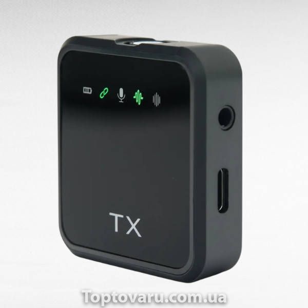 Микрофон беспроводной петличный для смартфона F11-2 TS-5606 Чёрный 38160 фото