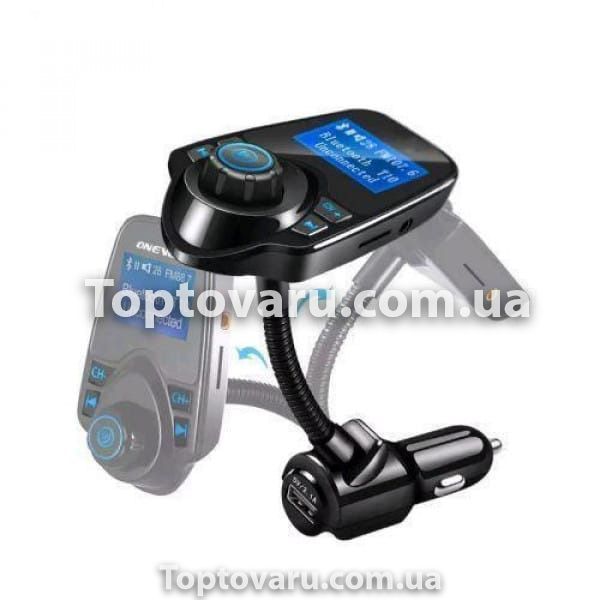 Автомобільний FM трансмітер T10 Bluetooth 5735 фото
