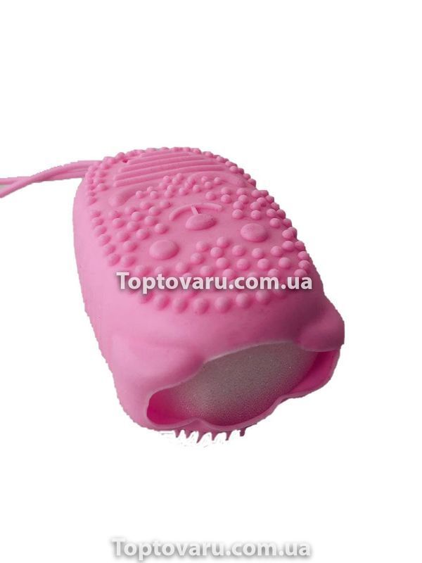 Двухсторонняя массажная мочалка для купания Bath Brush Розовая 4776 фото