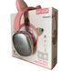Бездротові Bluetooth навушники з котячими вушками LED SP-20A Рожеві 17954 фото 3