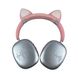 Бездротові Bluetooth навушники з котячими вушками LED SP-20A Рожеві 17954 фото 1