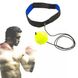 Тренировочный теннисный мяч боксерский Fight Ball Head, пневмотренажер, салатовый 2157 фото 1