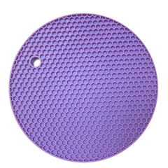 Силіконова підставка під гаряче кругла BN-990 Фіолетова 8858 фото