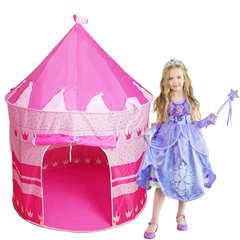 Детская игровая палатка шатер Замок принцессы Розовая