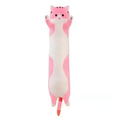 М'яка іграшка-подушка Кіт Батон обіймашка 90см Рожевий 11770 фото