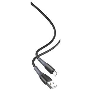 Кабель XO NB225 USB cable for Lightning Чорний 30328 фото