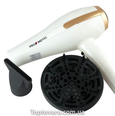 Профессиональный фен для сушки волос Promotec PM-2305 (3000W) Белый 1868 фото