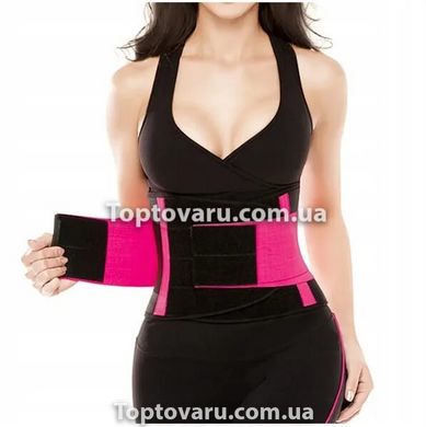 Пояс для схуднення Hot Shapers Power Belt Чорний з рожевим р-р XXL 8236 фото