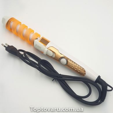 Спиральная плойка perfect curl RZ118 для завивки локонов Оранжевая NEW фото
