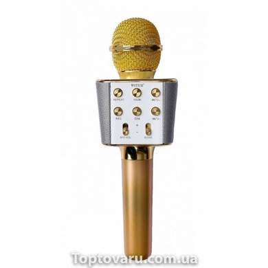 Караоке мікрофон WSTER WS-1688 Золотий 4534 фото