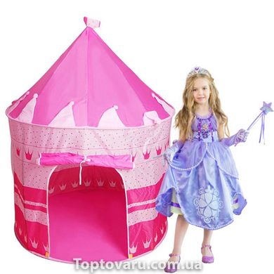 Детская игровая палатка шатер Замок принцессы Розовая 7144 фото