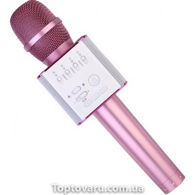 Караоке-микрофон Q9 pink в чехле 2997 фото