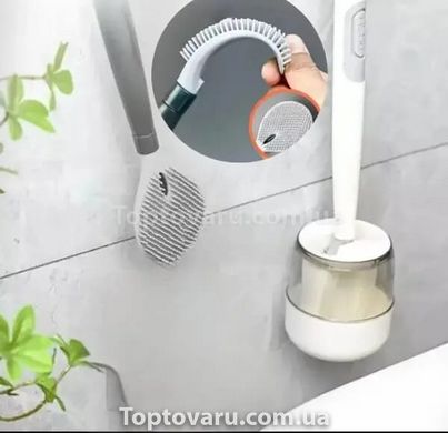 Йоршик для унітазу Toilet Brush (силіконовий з дозатором для миючого) 11126 фото