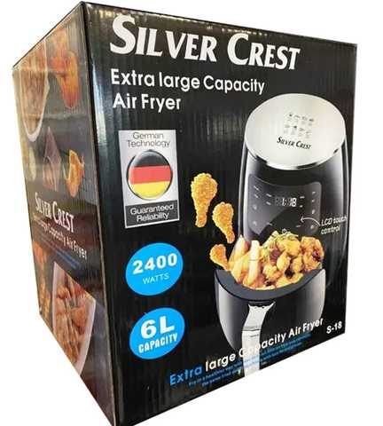 Silver Crest, Air Fryer, 8L, 2400w + Spray Oil Gratuit - Spartan Nutrition