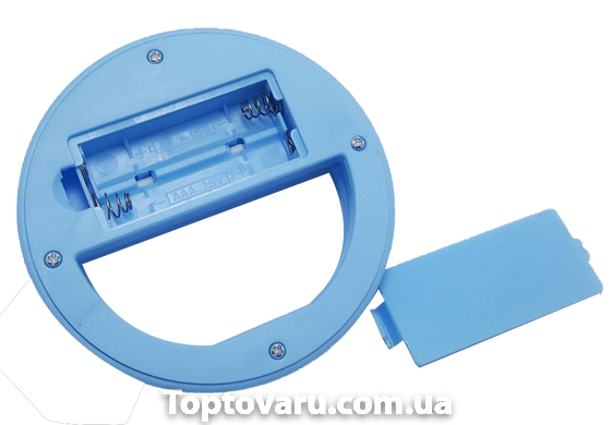 Светодиодное селфи-кольцо на батарейках Selfie Ring Light Голубой 824 фото