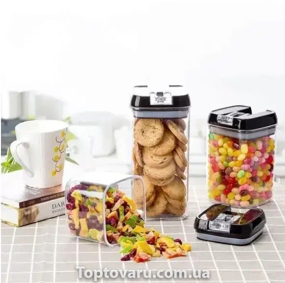 Набор кухонных контейнеров для сыпучих 6шт Food Storage Container 12010 фото