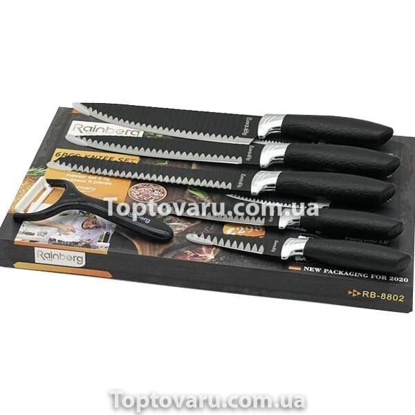 Набір кухонних ножів 6 в 1 Non-Stick Coating 6371 фото