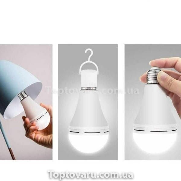 Лампочка з акумулятором E27 Energy-saving lamp HA-108 Біла 22300 фото
