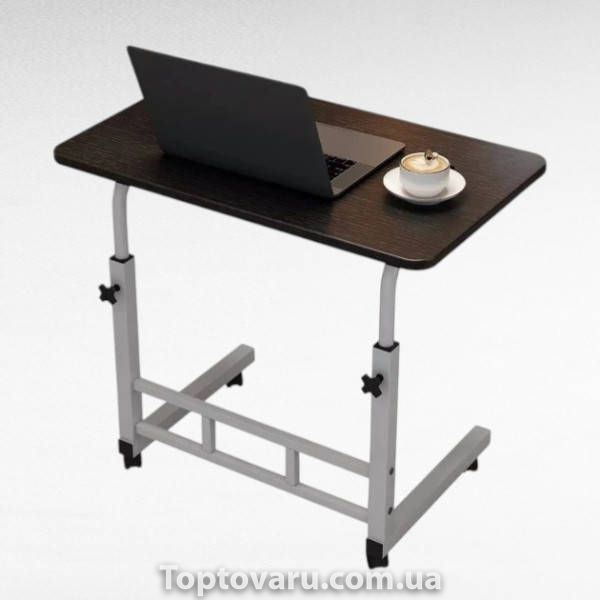 Столик для ноутбука наддиванный 60/40/60-90см G-60 Чёрный 34359 фото