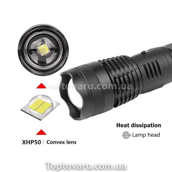 Ліхтар ручний з USB заряджання BLP02-P50 13018 фото