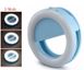 Світлодіодне селф-кільце на батарейках Selfie Ring Light Блакитний 824 фото 1