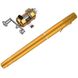 Складна міні вудка 97 см Fishing Rod In Pen Case Gold 2918 фото 4