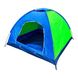 Палатка полуавтомат 4-х местная Синяя с зеленым 12377 фото 1