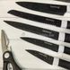 Набор кухонных ножей Rainberg RB-8808 7 предметов на подставке Черный 9314 фото 5