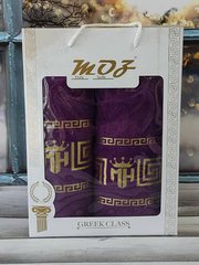 Полотенца подарочные Moz versace mor набор 2шт 16826 фото