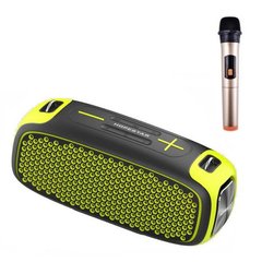 Колонка беспроводная Bluetooth HOPESTAR A30 PRO 55W + микрофон Серо-желтая 7629 фото