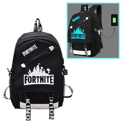 Светящийся городской рюкзак с USB зарядкой принт FORTNITE 7808 фото