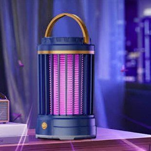 Лампа відлякувач від комарів та комах з USB Camping Mosquito Lamp Синій 37668 фото