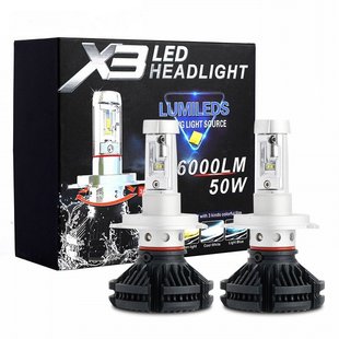 Світлодіодні лампи LED X3 HEADLIGHT Н4м 1532 фото