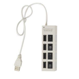4-х портовый USB ports разветвитель с выключателем 5485 фото