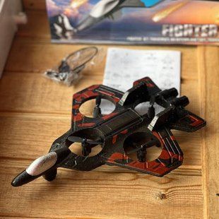 Самолет на радиоуправлении Истребитель toy airplane AND JX2085 Черный с красным 34148 фото