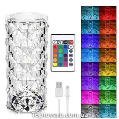 Лампа-ночник декоративная с пультом RGB Crystal Rose Ambience 12952 фото