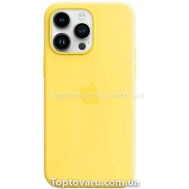 Чохол для смартфона Silicone Full Case AAA MagSafe IC для iPhone 14 Pro Max Canary Yellow 18871 фото