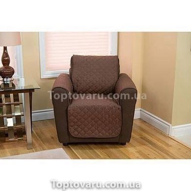Накидка на крісло двостороння Couch Coat Коричнева 1694 фото