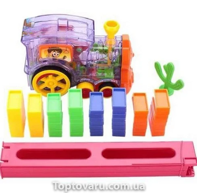 Набор игрушек-поезд домино Happy Truck Sciries 100 деталей 3325 фото