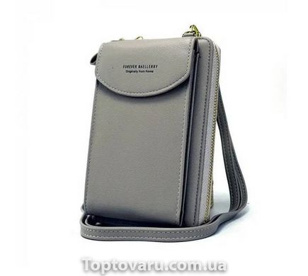 Женский кошелек-сумка Wallerry ZL8591 Серый 10395 фото