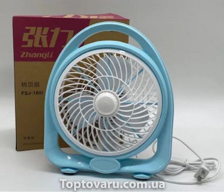 Настільний вентилятор FSJ-180I Блакитний 4523 фото