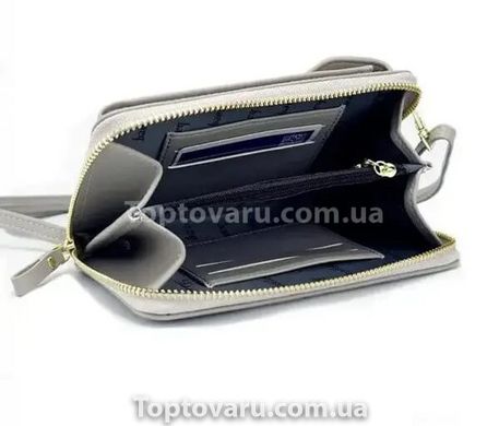 Женский кошелек-сумка Wallerry ZL8591 Серый 10395 фото
