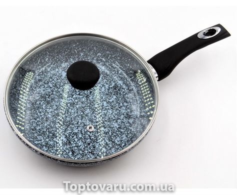 Сковорода з антипригарним гранітним покриттям з кришкою 28*6см BN-517 5246 фото