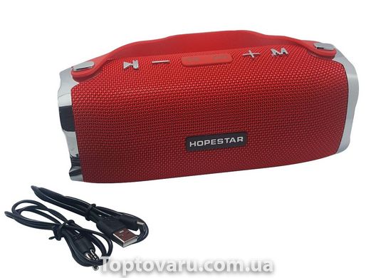 Портативна бездротова Bluetooth колонка Hopestar H24 Червона 1493 фото