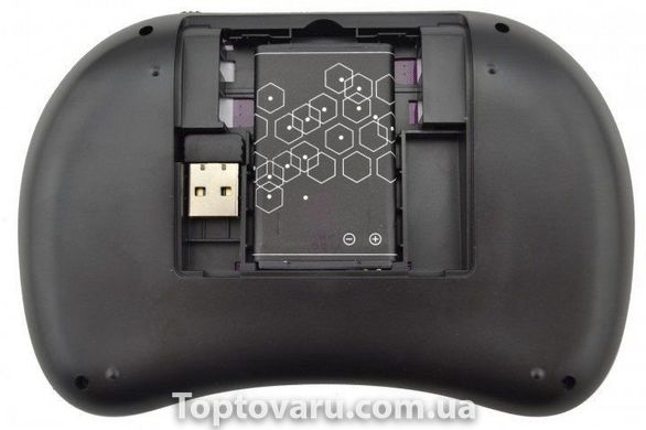 Беспроводная клавиатура с тачпадом wireless MWK08 (I8) черная 426 фото