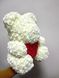 Ведмедик з серцем з 3D троянд Teddy Rose 40 см Шампанський 491 фото 2