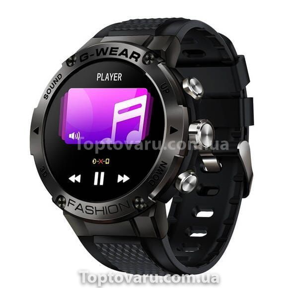 Смарт-годинник Smart Sport G-Wear Black у фірм. коробочці 15007 фото
