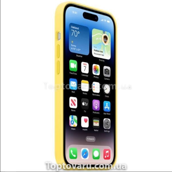 Чохол для смартфона Silicone Full Case AAA MagSafe IC для iPhone 14 Pro Max Canary Yellow 18871 фото