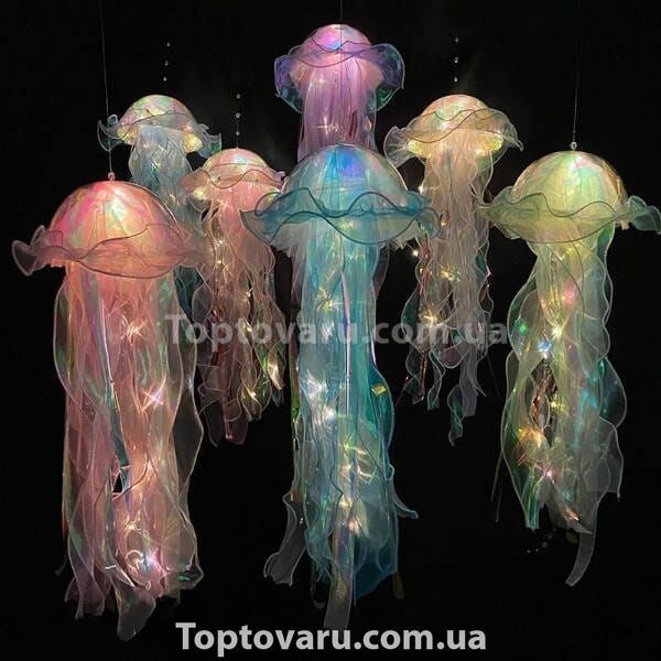 Декор, що світиться Медуза на батарейках Jellyfish lamp AND HA-113 Блакитна 22137 фото