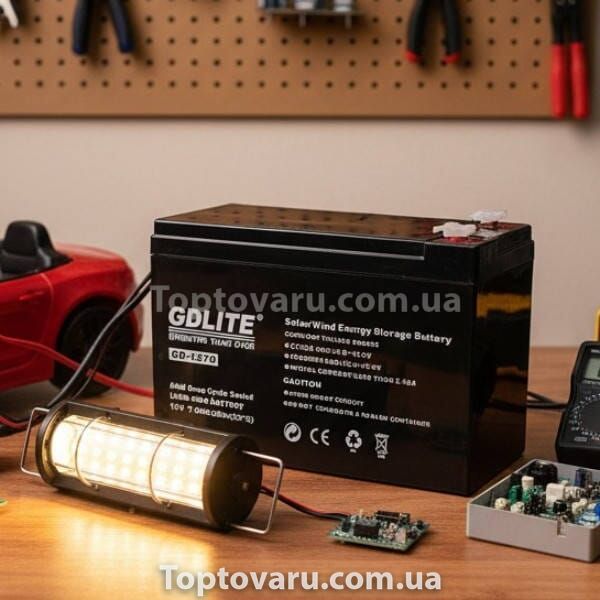 Аккумулятор 12V/7Ah/20Hr GDLITE GD-1270 Черный 32200 фото